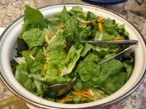 Organic green salad